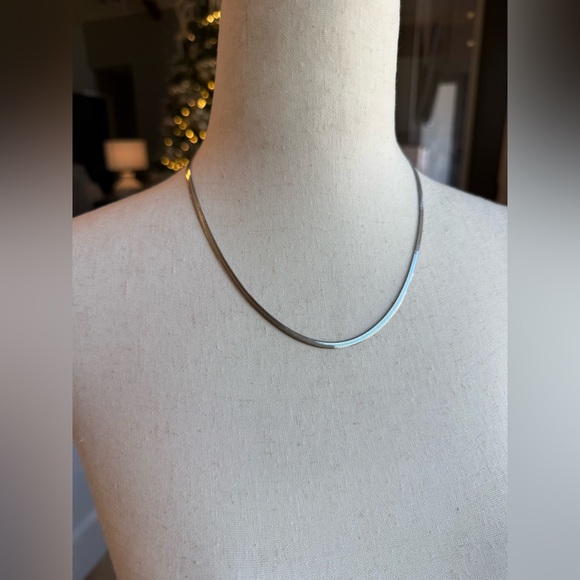 Spiffy & Splendid Jewelry - 🩷 2/$25 - 18" Stainless Steel Herringbone Chain Necklace - Silver